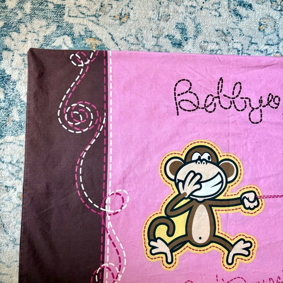 Bobby Jack Original Don't Burst My Bubble Pillow Case 20”x 30” Y2K Pink Monkey - Picture 2 of 7